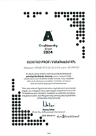 Elektro Profi Vállalkozási Kft. minősítése